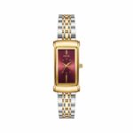Oliya 928 Ladies Watch-Golden Silver and Red