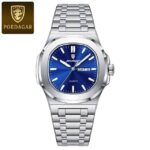 Poedagar 853 Watch For Men-Silver Blue