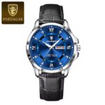 Poedagar 855 Watch For Men-Black Blue