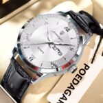Poedagar 978 Watch For Men-Black White
