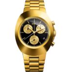 Premium Quality Rado Chronograph Ceramic Watch-Gold Black 1018