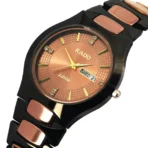 Premium Quality Rado Ceramic Tank Watch-Rose Gold Black 1016