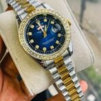 RLX 1103 Golden Silver Stone and Blue dial for Mens