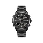 SKMEI 2049 Electronic Dual Display Quartz Watch For Men-Black - Image 2