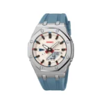 SKMEI 2243 Military Tactical Men’s Watch with LED Backlight & Dual Display- Sky Blue