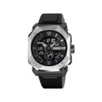 SKMEI 2272 Silicon Strap Sports Analog Digital Watch-Silver