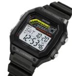 SKMEI 2307 Digital Square Silicon Strap Men’s Watch-Black