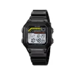 SKMEI 2307 Digital Square Silicon Strap Men’s Watch-Black - Image 2