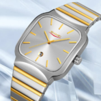 SKMEI 9361 Steeliness steel Mens Watch - Silver White - Image 2