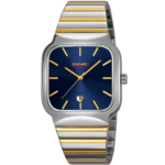 SKMEI 9361 Steeliness steel Mens Watch - Gold Blue