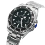 RLX21 Submariners Automatic Mechanical Watch For Men Full Silver and Black