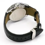 Tissot Premium Quality Chronograph Quartz Watch-Silver and Black - Image 2