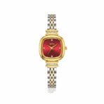 Oliya 856 Woman Watch-Golden Silver and Red