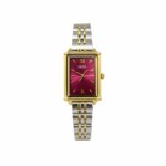Oliya 860 Elegent Ladies Watch Red Dial-Golden Silver and Red