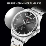Naviforce 9213 Watch For Men - Black Silver