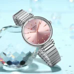 Curren 9081 Watch For Woman - Silver Pink - Image 2