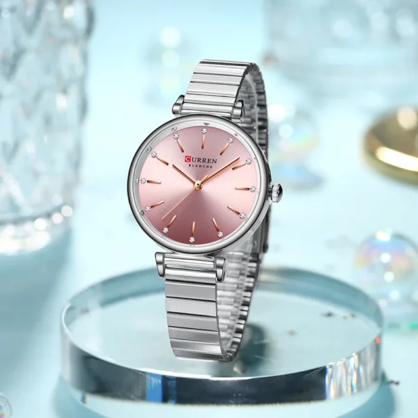Curren 9081 Watch For Woman - Silver Pink
