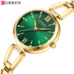 CURREN 9092 Women Watch - Golden Green - Image 2