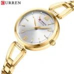 CURREN 9092 Women Watch - Golden White - Image 2