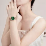 Naviforce 5004 Watch For Women - Rose Gold Green - Image 2