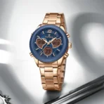 Naviforce 5045 Watch For Women - Rose Gold and Blue - Image 2