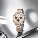 Naviforce 5045 Watch For Women - Rose Gold and White