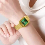 Naviforce 5048 Watch For Women-Golden and Green - Image 3
