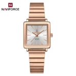 Naviforce 5048 Watch For Women-Rose Gold and White - Image 4