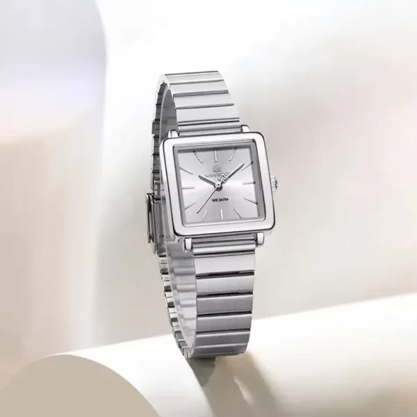 Naviforce 5048 Watch For Women-Silver and White