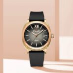 Naviforce 6111 Silicon Belt Watch For Women -Black