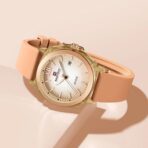 Naviforce 6111 Silicon Belt Watch For Women -Rose - Image 2