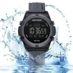 Naviforce 7127 Silicon Belt Watch For Men- Black Light - Image 2