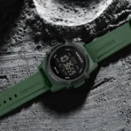 Naviforce 7127 Silicon Belt Watch For Men- Green - Image 2