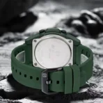 Naviforce 7127 Silicon Belt Watch For Men- Green - Image 3