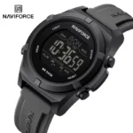 Naviforce 7127 Silicon Belt Watch For Men- Gray