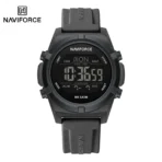 Naviforce 7127 Silicon Belt Watch For Men- Gray - Image 4