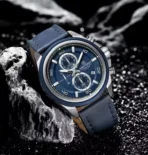 Naviforce 8075 Leather Belt Watch For Men - Blue - Image 2