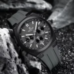 Naviforce 8080 Silicon watch For Men - Gray - Image 3