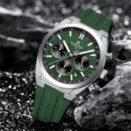 Naviforce 8080 Silicon watch For Men - Green - Image 2