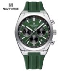 Naviforce 8080 Silicon watch For Men - Green