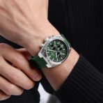 Naviforce 8080 Silicon watch For Men - Green - Image 3