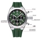 Naviforce 8080 Silicon watch For Men - Green - Image 4