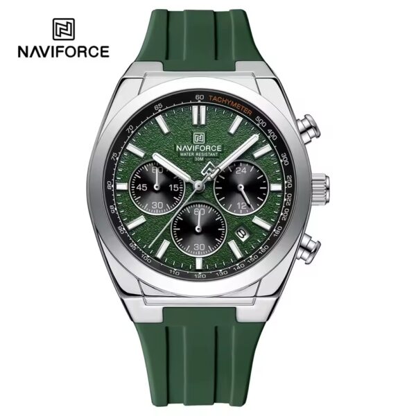 Naviforce 8080 Silicon watch For Men - Green