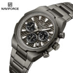 Naviforce 8081 Watch  For Men - Black Gray - Image 2