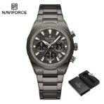 Naviforce 8081 Watch  For Men - Black Gray