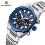 Naviforce 8081 Watch  For Men - Silver Blue - Image 2