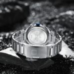 Naviforce 8081 Watch  For Men - Silver Blue - Image 3