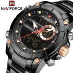 Naviforce 9163 Watch For Men - Full Black - Image 3