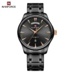 Naviforce 9213 Watch For Men - Black