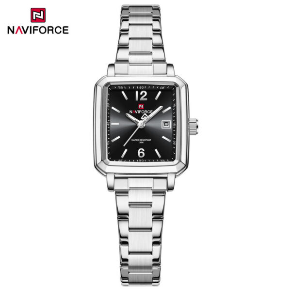 Naviforce 9252 Watch For Woman-Silver and Black